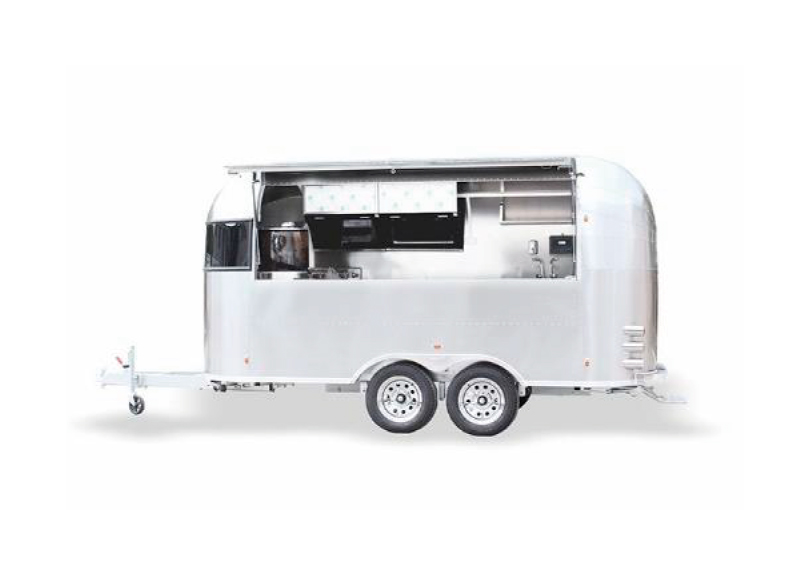 Stainless steel food trailer